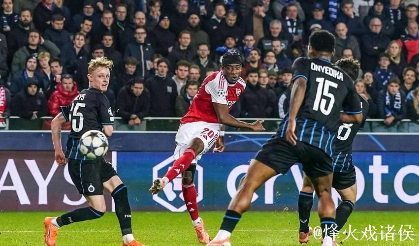 欧冠小组赛第六轮阿森纳客场3-0完胜布鲁日